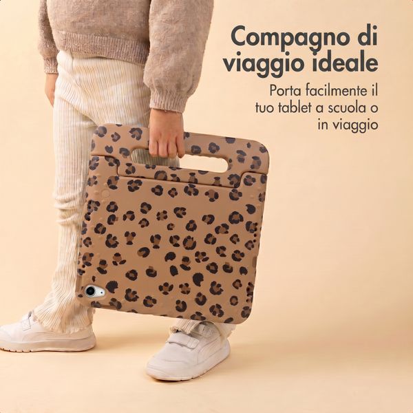 imoshion Cover Posteriore Kidsproof Design con maniglia Samsung Galaxy Tab A11 Plus / A9 Plus - Stampa pantera