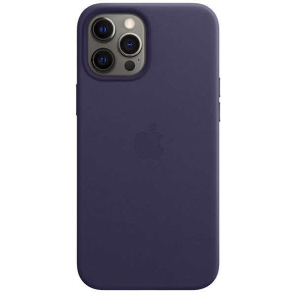 Apple Cover in Pelle MagSafe  iPhone 12 Pro Max  - Deep Violet
