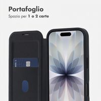 imoshion Bookcase trasparente con MagSafe Apple iPhone 17 - Nero
