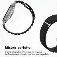 Accezz Cinturino in nylon Alpine Samsung Galaxy Watch 9 (40/44mm) / Watch 8 (40/44mm) / Classic (46mm) - Nero