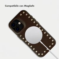 Selencia Cover posteriore Studs con MagSafe Apple iPhone 17 - Cacao Crush