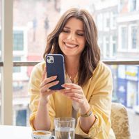 Accezz Cover Posteriore in Silicone Liquido Samsung Galaxy A37 (5G) - Blu scuro