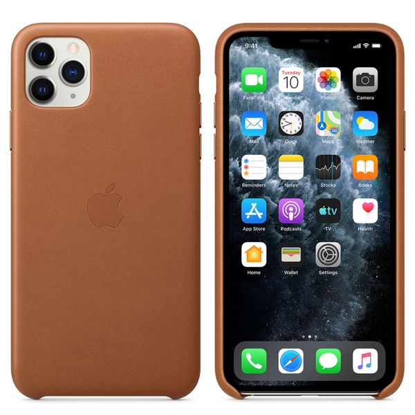 Apple Cover in Pelle iPhone 11 Pro Max - Saddle Brown