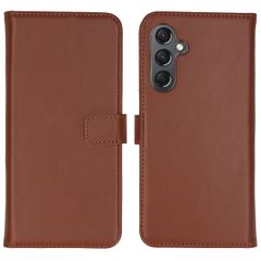 Selencia Cover a libro in vera pelle Samsung Galaxy A25 (5G) - Marrone chiaro