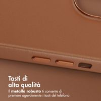 Accezz Cover in Pelle con MagSafe Apple iPhone 15 - Sienna Brown