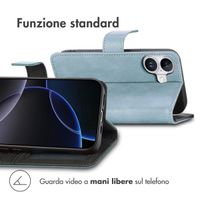 imoshion Cover a libro di Lusso Apple iPhone 17 - Azzurro