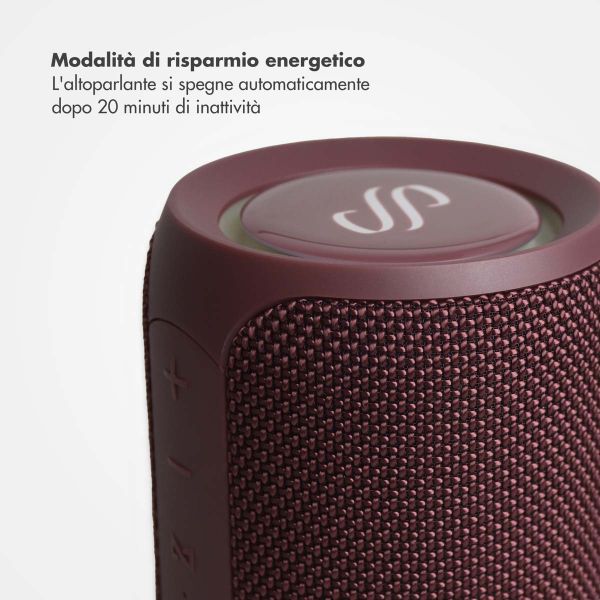 Selencia Altoparlante Bluetooth AquaPlay - Altoparlante wireless - Impermeabile - Bordeaux