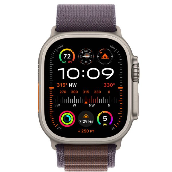 Apple Cinturino Alpine Loop Apple Watch | 44/45/46/49 mm - Taglia M - Indigo