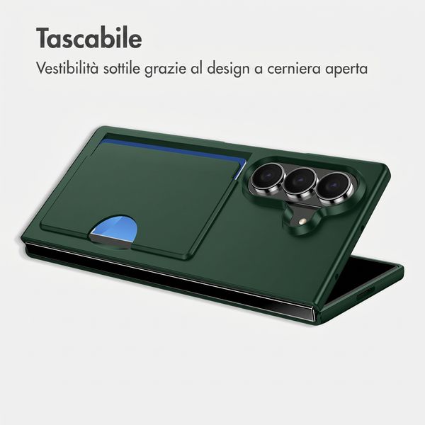 imoshion Backcover con porta carte Samsung Galaxy Z Fold 8 Ultra - Verde scuro