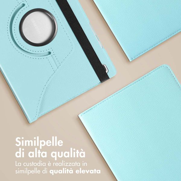 imoshion Cover Girevole a 360° Samsung Galaxy Tab A9 8.7 pollici - Azzurro