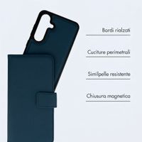 imoshion Cover a libro di lusso 2-in-1 rimovibile Samsung Galaxy S24 FE - Blu