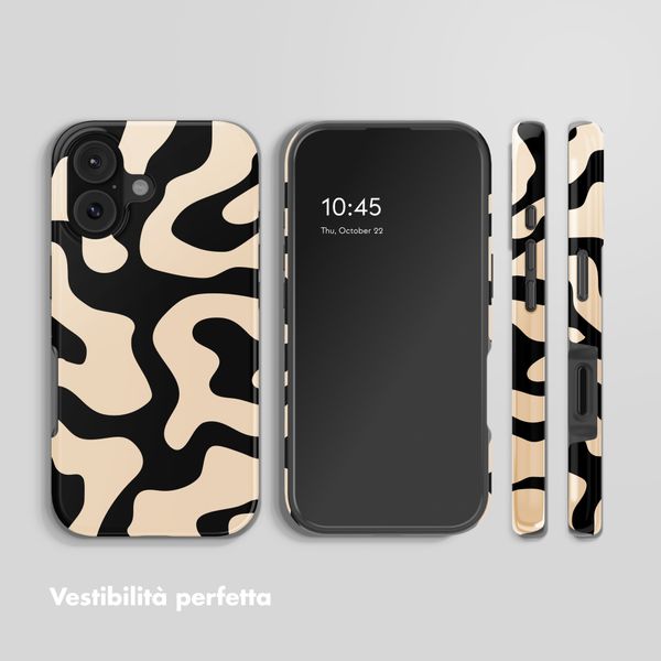 Selencia Cover Posteriore Vivid Apple iPhone 17 - Art Wave Black