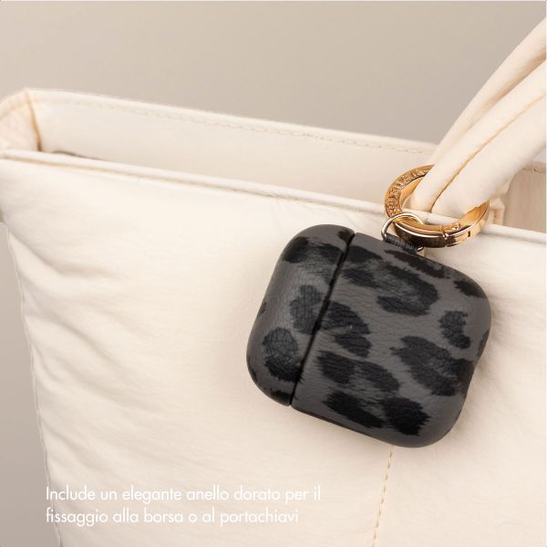 Selencia Cover Sabi stampa pantera  Apple Airpods 1 / 2 - Midnight Black