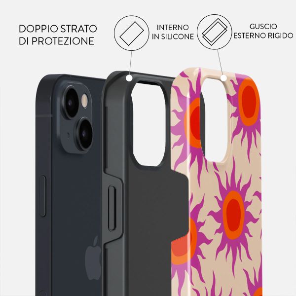 Burga Cover Posteriore Resistente Apple iPhone 14 - Sunset Glow