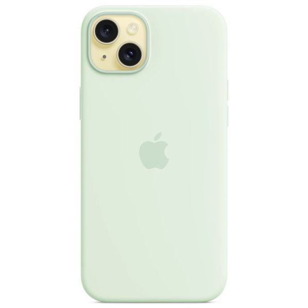 Apple Cover Posteriore in Silicone con MagSafe Apple iPhone 15 Plus - Soft Mint