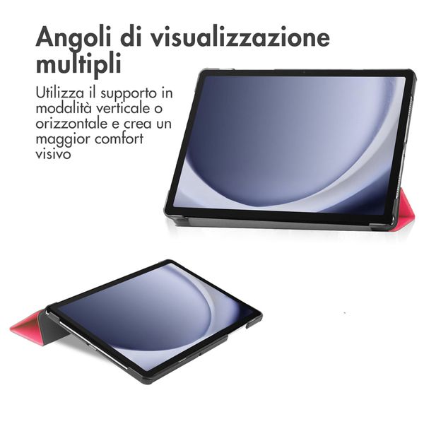 imoshion Cover a libro Trifold Samsung Galaxy Tab A9 Plus - Pink