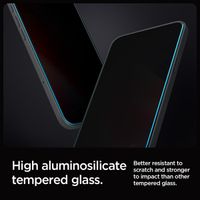Spigen Vetro temperato privacy GLAStR EZ Fit + Applicatore - confezione da 2 Apple iPhone 16 Pro Max / 17 Pro Max