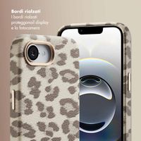 Selencia Cover Sabi Stampa pantera con MagSafe Apple iPhone 17e / 16e - Soft Ivory