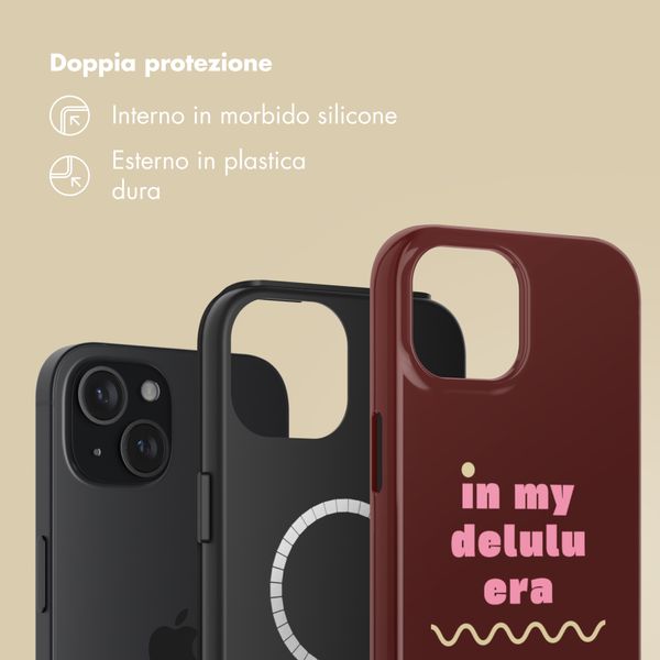 Selencia Cover posteriore Vivid con MagSafe Apple iPhone 15 - Delulu