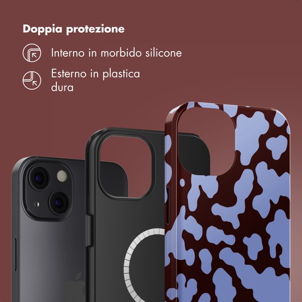 Selencia Cover posteriore Vivid con MagSafe Apple iPhone 13 - Moo'd Lavender Glow