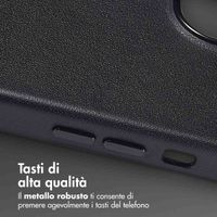 Accezz Cover in Pelle con MagSafe Apple iPhone 14 - Onyx Black