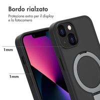 Accezz Cover con anello e supporto con MagSafe Apple iPhone 13 - Nero