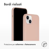 Accezz Cover in silicone liquido con MagSafe Apple iPhone 15 Plus - Rosa