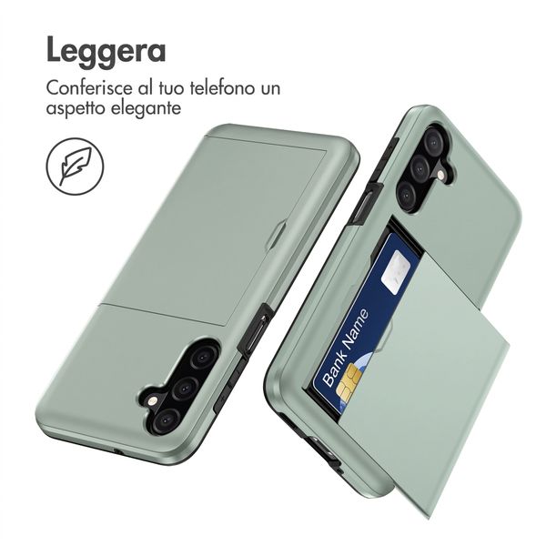 imoshion Cover Posteriore con Porta Carte Samsung Galaxy A27 (5G) - Verde