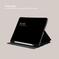 Selencia Cover per tablet Vivid Apple iPad Air 11 pollici (2026) M4 / (2025) M3 / (2024) M2 / Air 5 (2022) / Air 4 (2020) - Art Wave Black