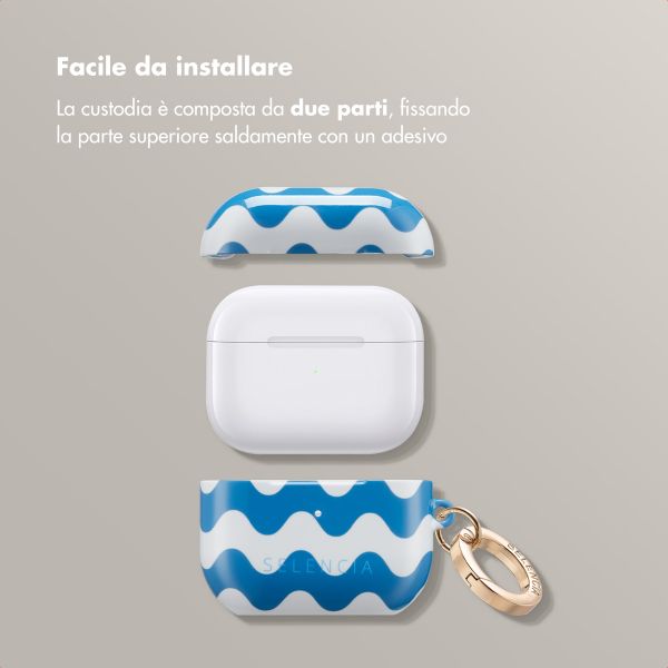 Selencia Cover Vivid  Apple Airpods 3 - Wave Vibes Classic Blue