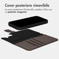 imoshion Cover a libro di lusso 2-in-1 rimovibile Apple iPhone 16 - Marrone