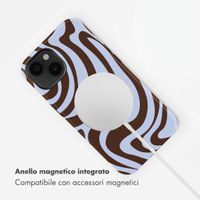 Selencia Cover posteriore Vivid con MagSafe Apple iPhone 14 - Dream Swirl Chocolate