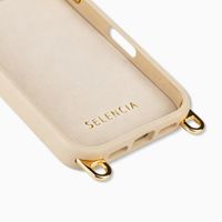 Selencia Cover posteriore Rivièra con MagSafe con ganci rimovibili Apple iPhone 17 Pro - Milky Latte