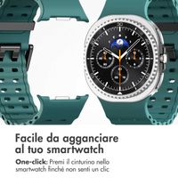 imoshion Cinturino Ocean in silicone Samsung Galaxy Watch 8 (40/44mm) / Classic (46mm) - Verde scuro