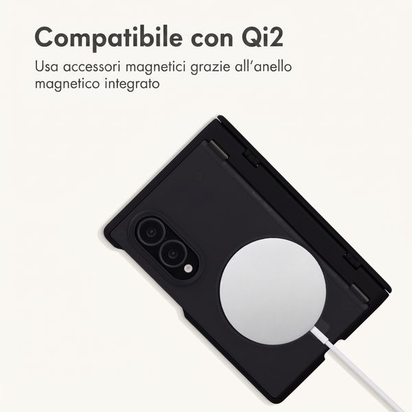 imoshion Frosted Backcover con MagSafe e supporto Samsung Galaxy Z Fold 8 - Nero