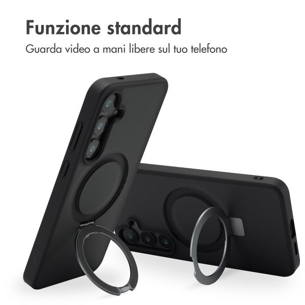 Accezz Cover con anello e supporto con MagSafe Samsung Galaxy S24 Plus - Nero
