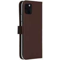 Selencia Cover a libro in vera pelle Apple iPhone 11 Pro Max - Marrone