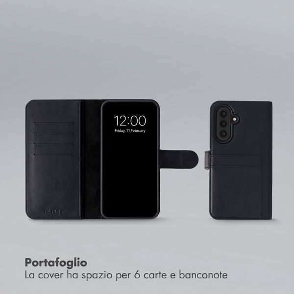 Selencia Libreria rimovibile Olyn con MagSafe Samsung Galaxy A57 (5G) - Nero