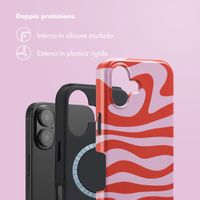 Selencia Cover posteriore Vivid con MagSafe Apple iPhone 16 - Dream Swirl Pink