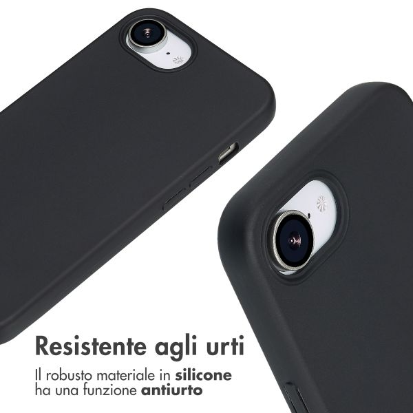 imoshion Cover in Silicone con Cordino Apple iPhone 17e / 16e - Nero