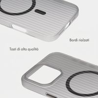 Accezz Cover Lite con MagSafe | Fluted | Apple iPhone 16 Pro Max - Grigio