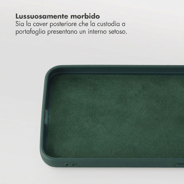 Selencia Libreria rimovibile Olyn con MagSafe Samsung Galaxy A57 (5G) - Verde