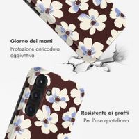 Selencia Cover posteriore Vivid con MagSafe Samsung Galaxy S25 - Choco Flower Pop