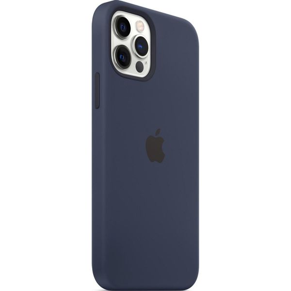 Apple Cover Posteriore in Silicone con MagSafe Apple iPhone 12 (Pro) - Deep Navy