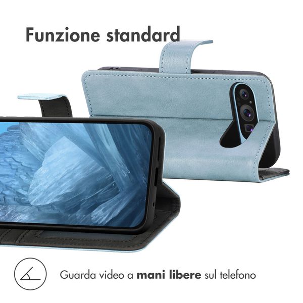 imoshion Cover a libro di Lusso Google Pixel 9 / 9 Pro - Azzurro