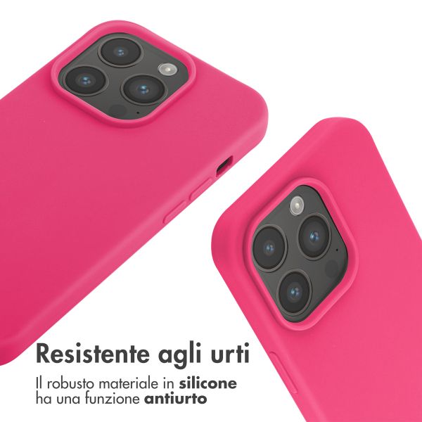 imoshion Cover in Silicone con Cordino Apple iPhone 14 Pro - Fluor Roze