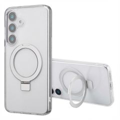 Accezz Cover con anello e supporto con MagSafe Samsung Galaxy S25 Plus - Trasparente