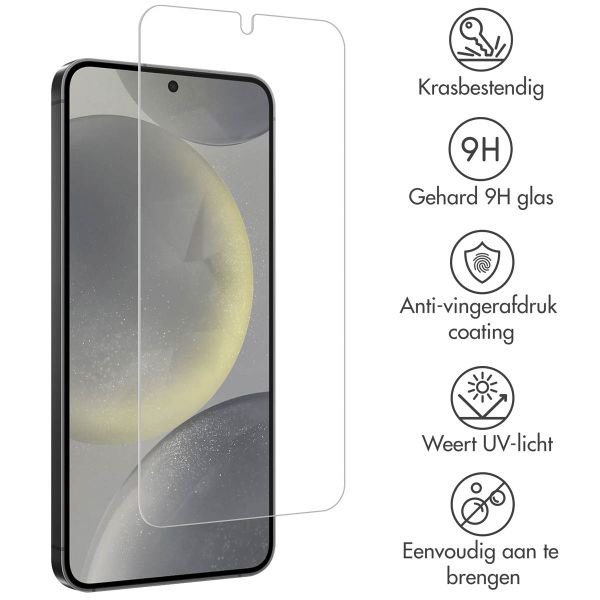 Accezz Proteggi schermo in vetro temperato, confezione da 2 Samsung Galaxy S25 / S24