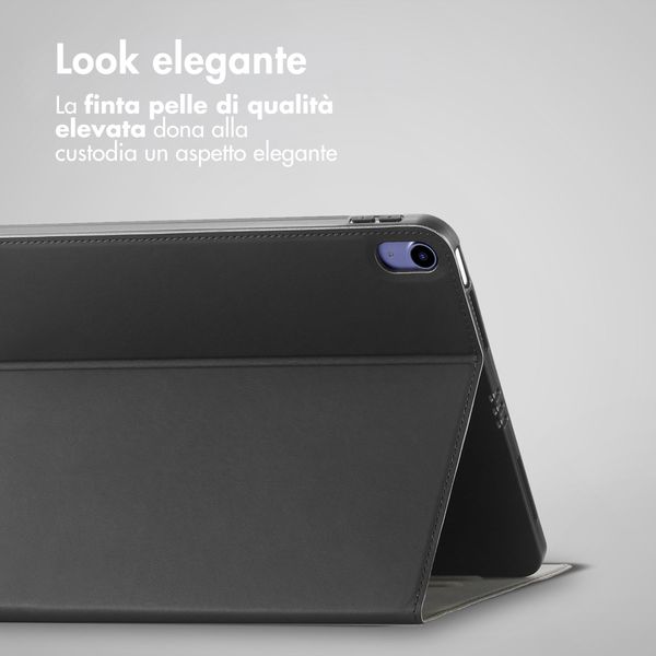 Accezz Cover Tablet Classica Apple iPad 11 (2025) 11 pollici A16 / iPad 10 (2022) 10.9 pollici - Nero