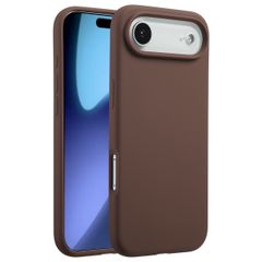 Accezz Cover in silicone liquido con MagSafe Apple iPhone Air - New Tea Brown